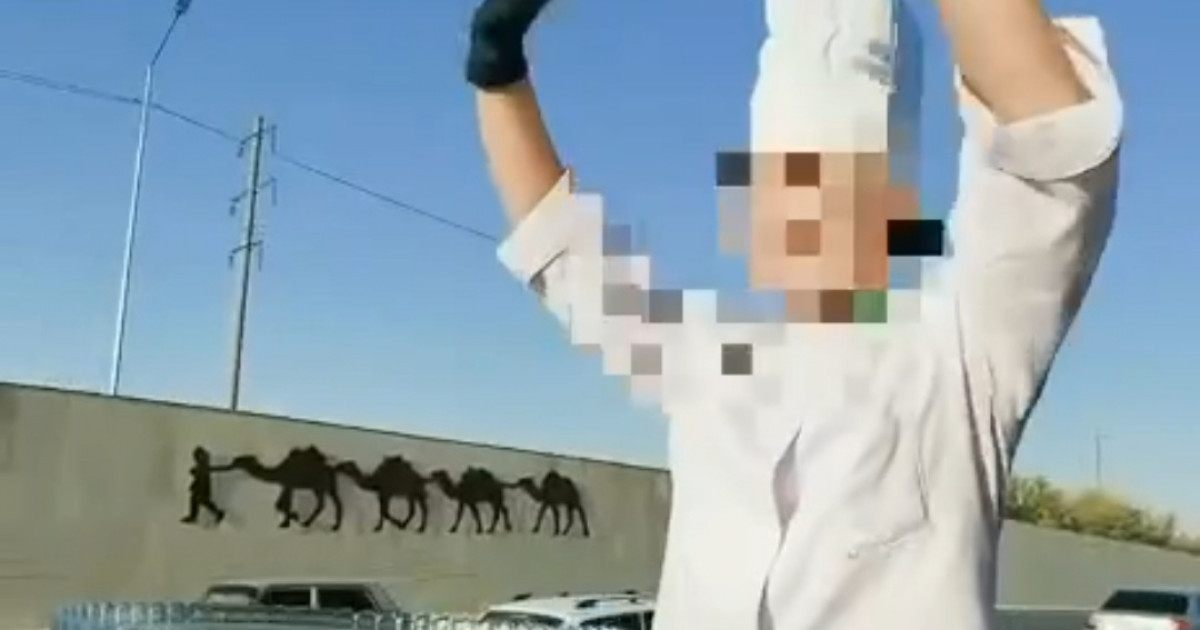 Жол үстінде торт әзірлеген: Түркістан облысында қауіпті видео түсірген ерлі-зайыпты жауапқа тартылды